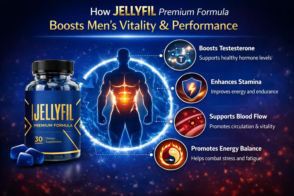 How JellyFil Premium Formula boosts men's testosterone, stamina, blood flow and energy